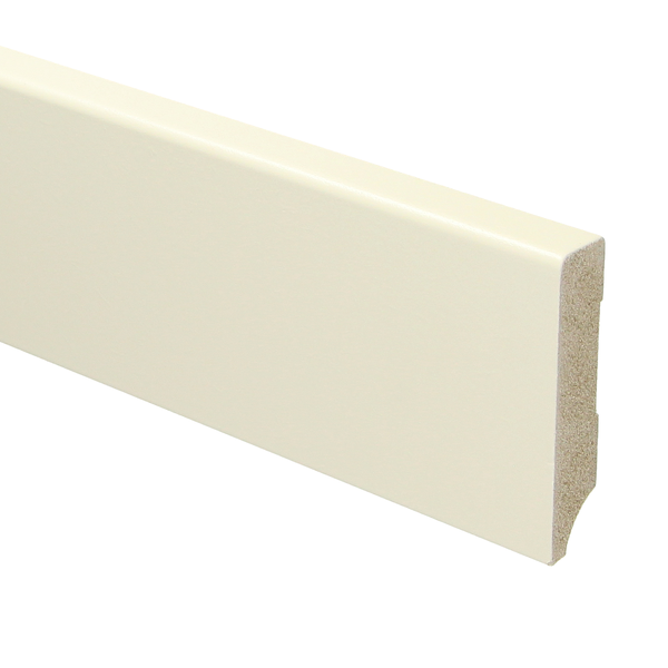 Sfeerplinten MDF Moderne plint 70x15 voorgelakt RAL 9001