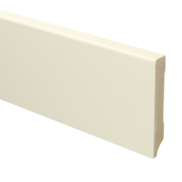 Sfeerplinten MDF Moderne plint 90x15 voorgelakt RAL 9001