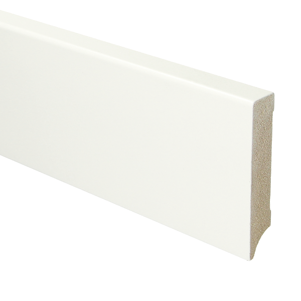 Sfeerplinten MDF Moderne plint 90x18 voorgelakt RAL 9016