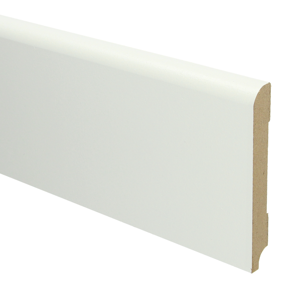 Sfeerplinten MDF Koloniale plint 120x15 wit voorgelakt RAL 9010