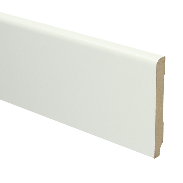 Sfeerplinten MDF Koloniale plint 90x12 wit voorgelakt RAL 9010