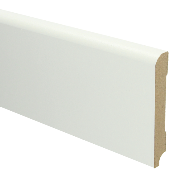 Sfeerplinten MDF Koloniale plint 120x18 wit voorgelakt RAL 9010