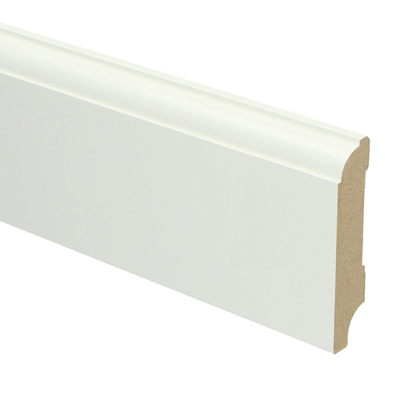 Sfeerplinten MDF Eigentijdse plint 70x15 wit voorgel. RAL 9010