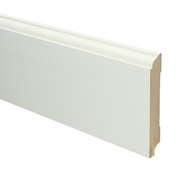 Sfeerplinten MDF Eigentijdse plint 115x18 wit voorgel. RAL 9010