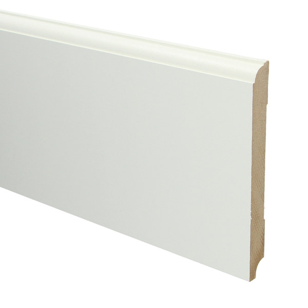 Sfeerplinten MDF Eigentijdse plint 150x15 wit voorgel. RAL 9010