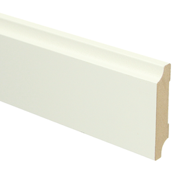 Sfeerplinten MDF Retro plint 70x15 wit voorgelakt RAL 9010