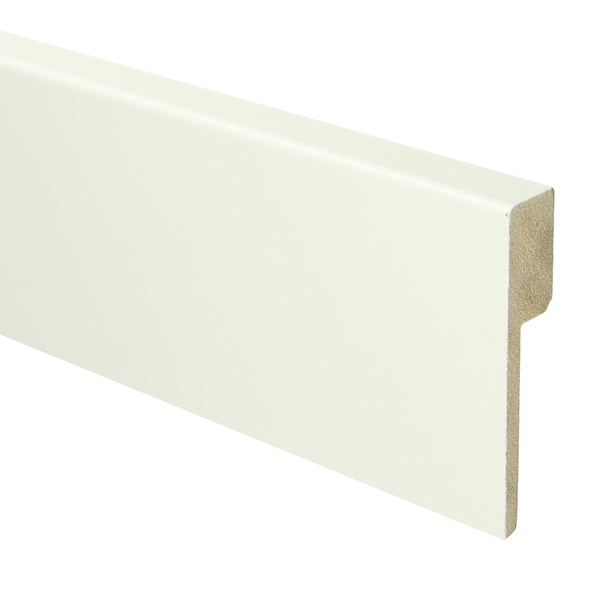 Sfeerplinten MDF Renovatieplint modern 90x18 voorgel. RAL 9010