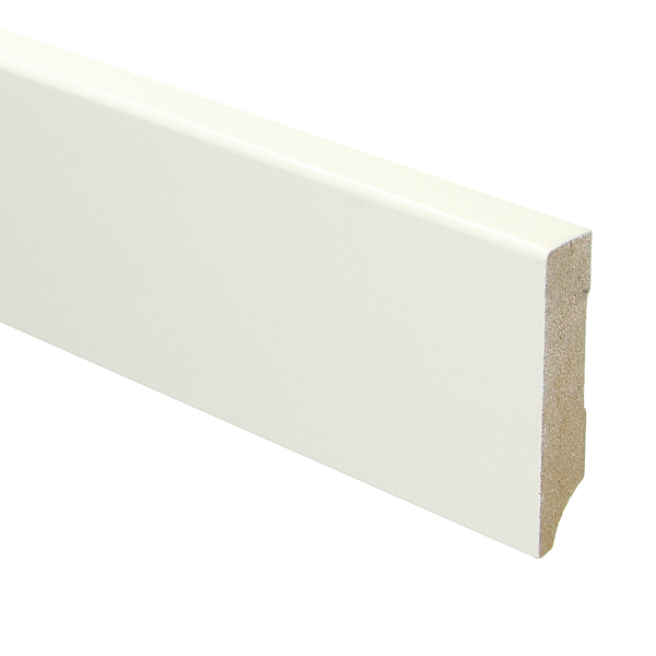 Sfeerplinten MDF Moderne plint 70x15 wit voorgelakt RAL 9010