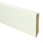 Sfeerplinten MDF Moderne plint 90x15 wit voorgelakt RAL 9010 vloer, afbeelding 1