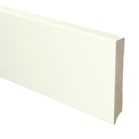 Sfeerplinten MDF Moderne plint 120x18 wit voorgelakt RAL 9010
