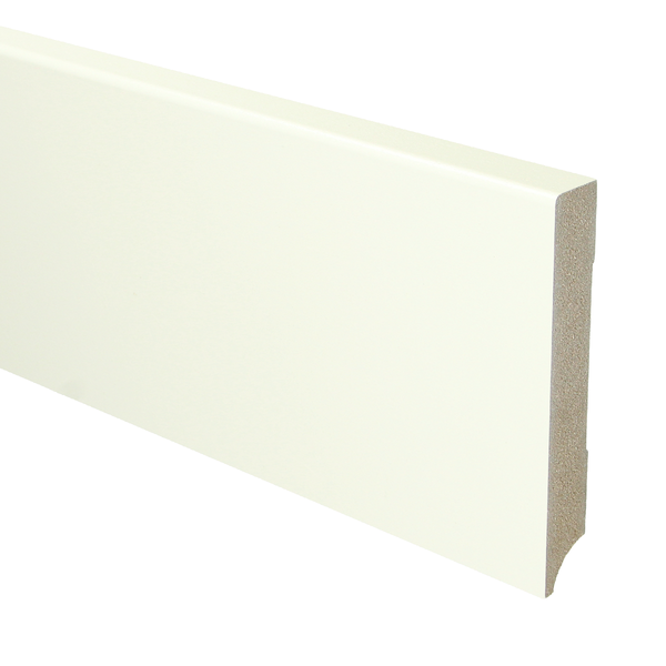 Sfeerplinten MDF Moderne plint 120x18 wit voorgelakt RAL 9010