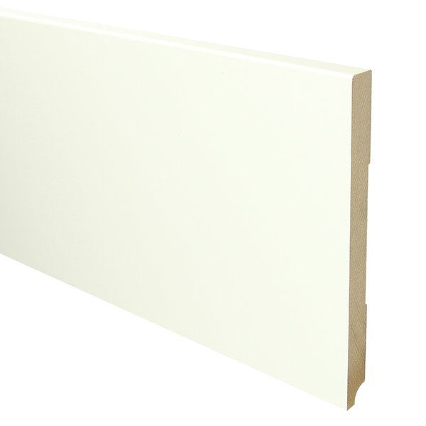 Sfeerplinten MDF Moderne plint 190x15 wit voorgelakt RAL 9010