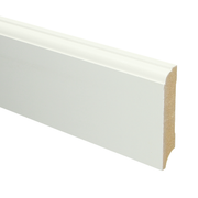 Sfeerplinten MDF Eigentijdse plint 70x12 wit voorgel. RAL 9010