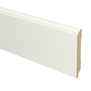 Sfeerplinten MDF Eigentijdse plint 90x12 wit voorgel. RAL 9010