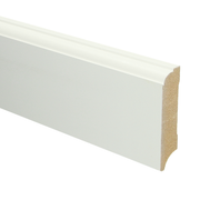Sfeerplinten MDF Eigentijdse plint 70x18 wit voorgel. RAL 9010