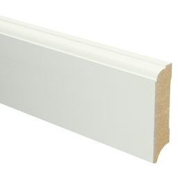 Sfeerplinten MDF Eigentijdse plint 70x18 wit voorgel. RAL 9010