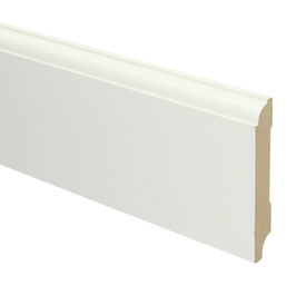 Sfeerplinten MDF Eigentijdse plint 90x18 wit voorgel. RAL 9010