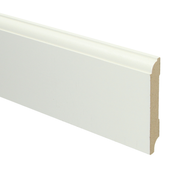 Sfeerplinten MDF Eigentijdse plint 90x18 wit voorgel. RAL 9010