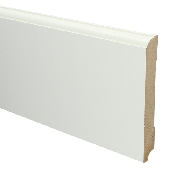 Sfeerplinten MDF Eigentijdse plint 150x18 wit voorgel. RAL 9010