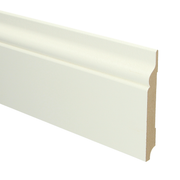 Sfeerplinten MDF Romantische plint 120x15 wit voorgel. RAL 9010