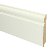 Sfeerplinten MDF Barok plint 120x15 wit voorgel. RAL 9010