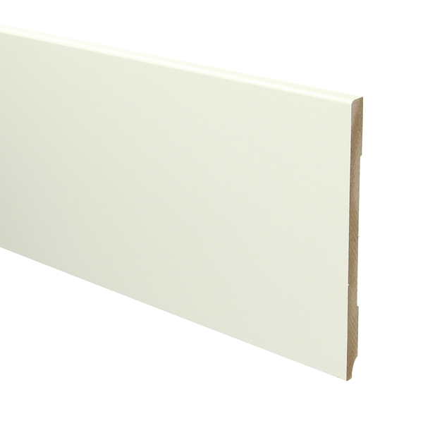 Sfeerplinten MDF Moderne plint 150x9 wit voorgelakt RAL 9010