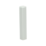 Sfeerplinten Hoek/eindstuk t.b.v. MDF plint 90x12 wit RAL9016