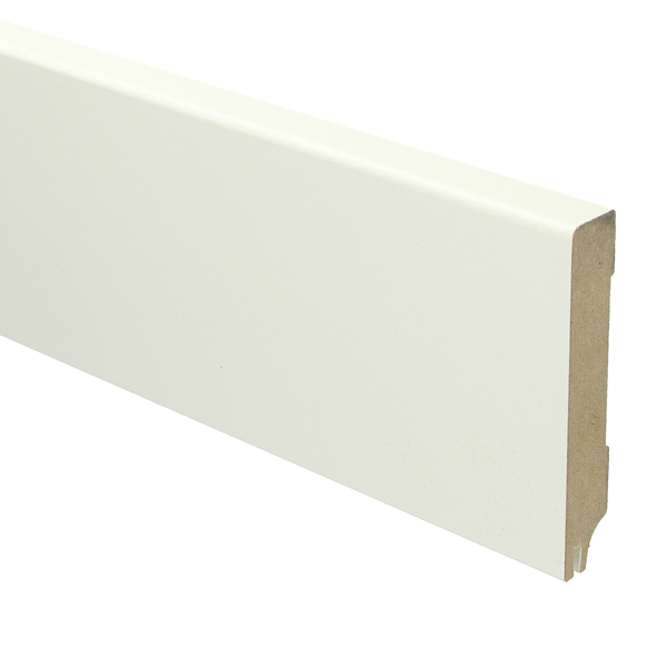 Sfeerplinten MDF Moderne plint 90x15 RAL 9010 + uitsparing