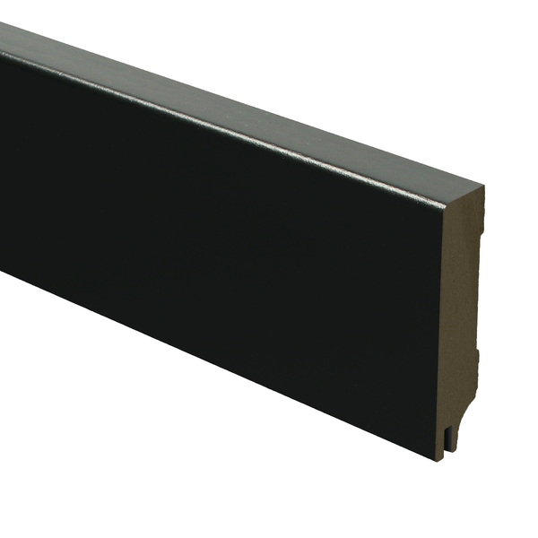 Sfeerplinten MDF Moderne plint 70x15 RAL 9005 + uitsparing