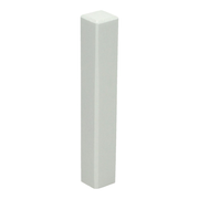 Sfeerplinten Hoek/eindstuk t.b.v. MDF plint 90x12 wit RAL 9010
