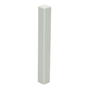 Sfeerplinten Hoek/eindstuk t.b.v. MDF plint 120x12 wit RAL 9010