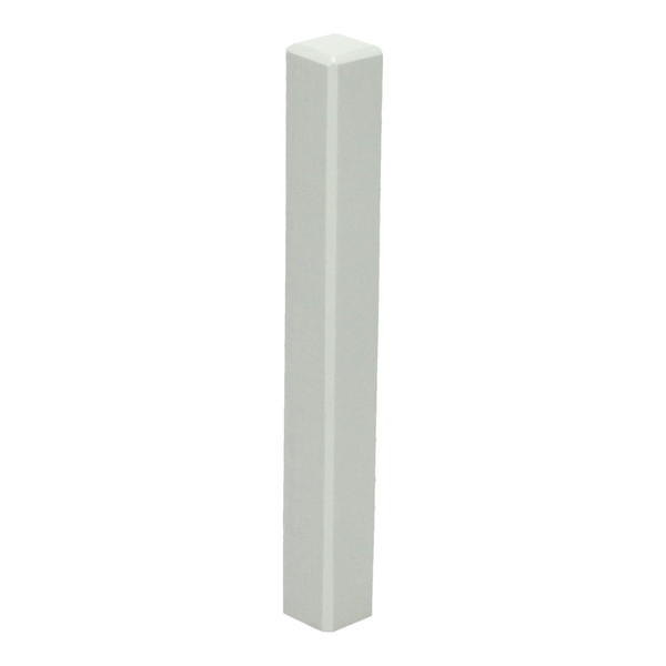 Sfeerplinten Hoek/eindstuk t.b.v. MDF plint 120x12 wit RAL 9010