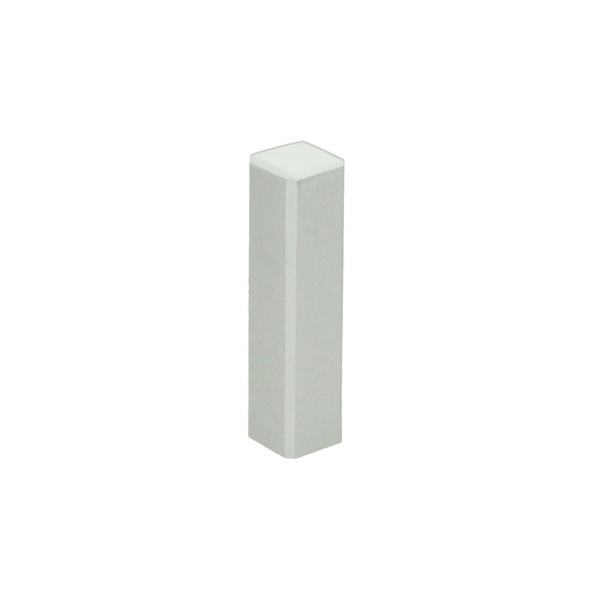 Sfeerplinten Hoek/eindstuk t.b.v. MDF plint 70x15 wit RAL 9010