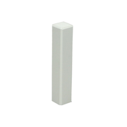 Sfeerplinten Hoek/eindstuk t.b.v. MDF plint 90x15 wit RAL 9010