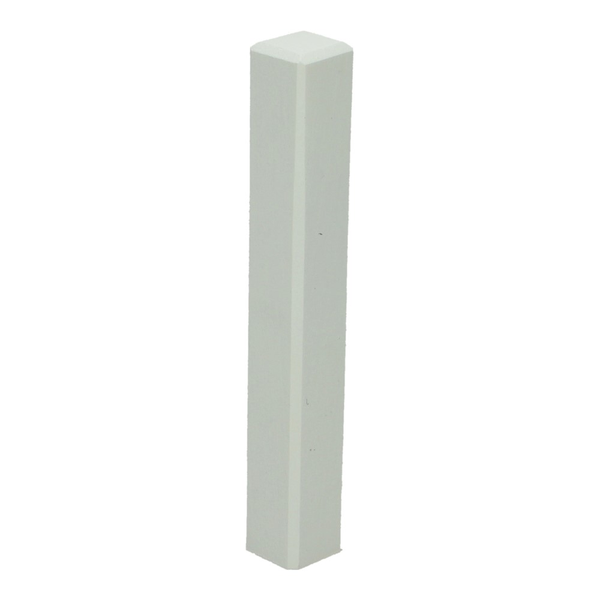 Sfeerplinten Hoek/eindstuk t.b.v. MDF plint 120x15 wit RAL 9010