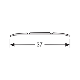 Dilatatieprof. zelfkl. 37 mm alu RVS 1m