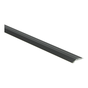 Overgangsprofiel zelfkl. 5 mm alu zwart gepoedercoat vloer, afbeelding 1