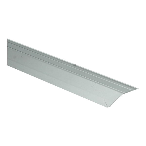 Overgangsprof. zelfkl. 8 mm alu zilver