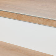 Ambiant Stootbord pvc ral 9010 wit houtstructuur