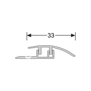 Küberit Design Clip 4-7,5 mm 576 overgangsprofiel RVS 2,7M vloer, afbeelding 1