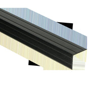 Duo-hoeklijn zelfkl. 24,5 x 30 mm matzwart 3M